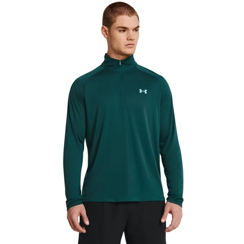 Under Armour Men's Tech 2.0 ½ Zip, (449) Hydro Teal / / Radial Turquoise, XS