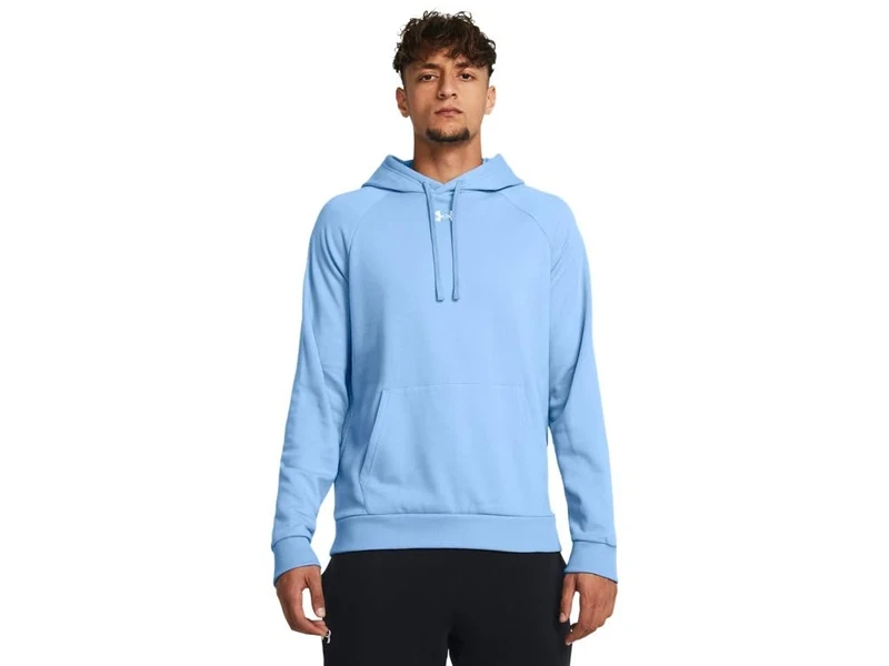 Under Armour Men's Rival Fleece Hoodie Sweatshirt, (475) Carolina Blue/White, 3XL