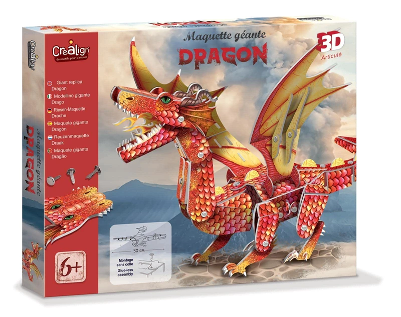 Crea Lign' CL191 Giant Dragon Model Kit - 50cm Articulated Toy