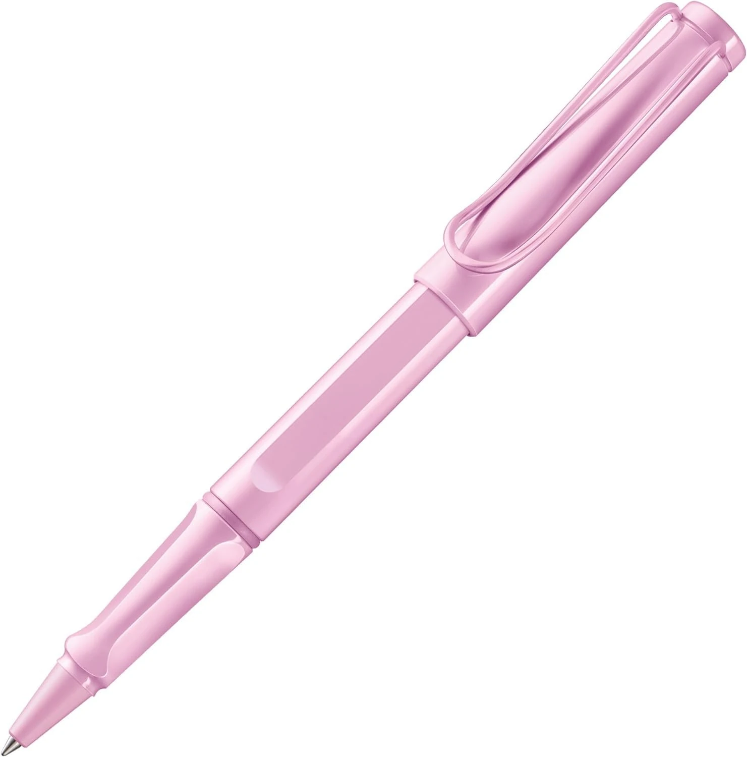 Lamy safari lightrose - Rollerball Pen with ergonomic grip & line width M - for pleasant long writing - made of robust ASA plastic - including rollerball refill M 63 in black