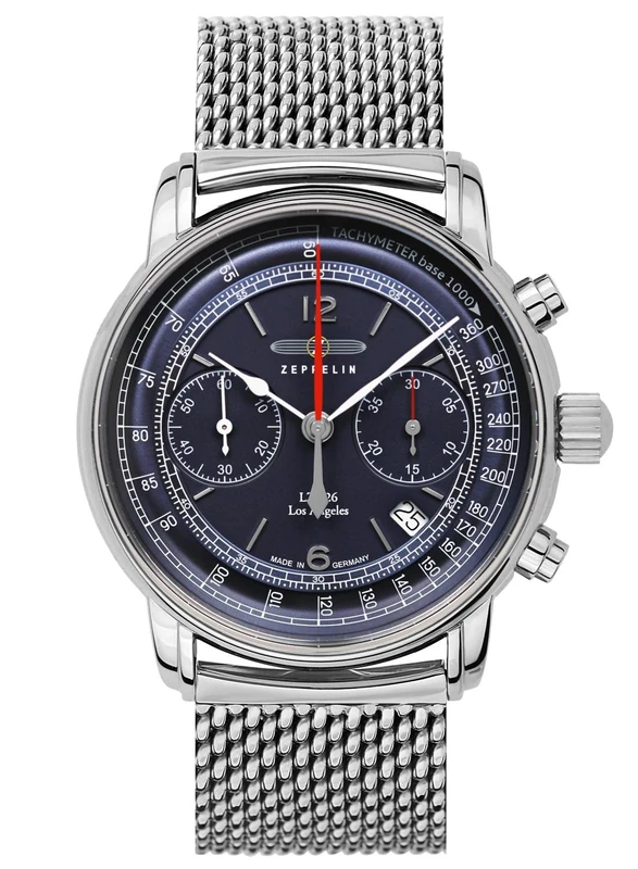 Zeppelin Automatic Watch 8614M-3, Blue, Bracelet