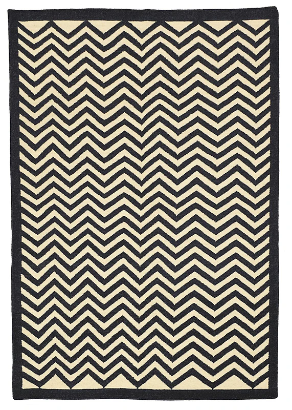 Bakero Kilim JP 11051 Black/White 150 x 240 cm - Image 1