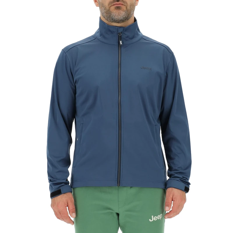 JEEP O102715-Q021 J MAN LIGHT SOFTSHELL JACKET W/Zipped Pockets J23S Canvas Blue XL