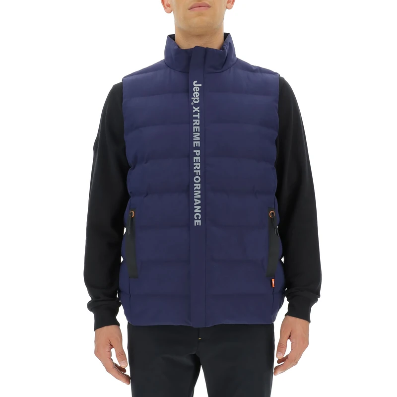 JEEP O102619-A184 XP MAN TECH PUFFER VEST With Pockets JX22A Deep Blue M