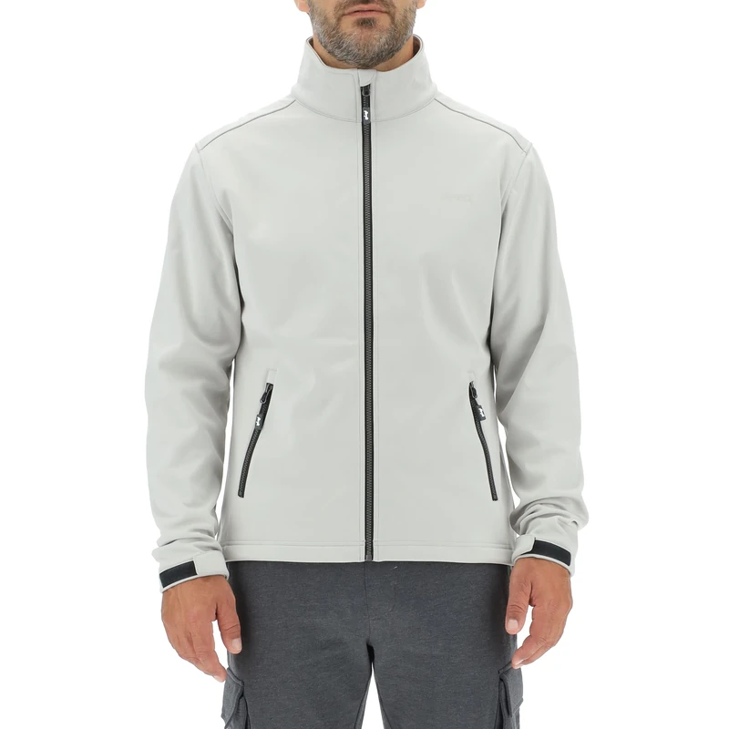 JEEP O102561-J863 J MAN SOFTSHELL JACKET W/Zipped Pockets J22W Light Graystone M