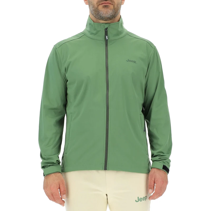 JEEP O102715-E948 J MAN LIGHT SOFTSHELL JACKET W/Zipped Pockets J23S Vineyard Green XXL