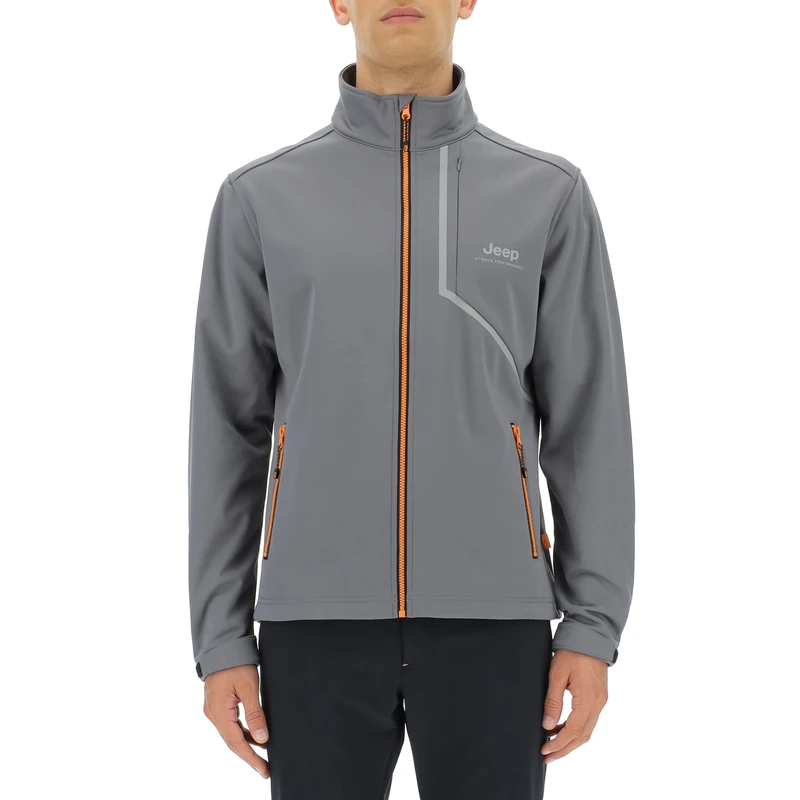 JEEP O102623-G459 XP MAN TECH SOFTSHELL JACKET W/Zipped Pockets JX22A Castlerock L