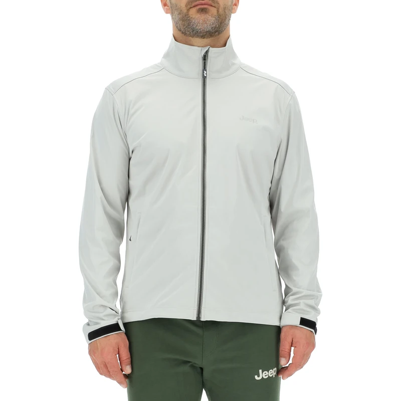 JEEP O102715-J955 J MAN LIGHT SOFTSHELL JACKET W/Zipped Pockets J23S Glacier Grey S