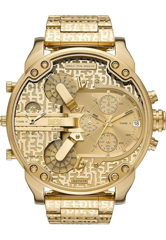 Diesel Watch for Men Mr. Daddy 2.0 Quartz/2 Hand movement 57mm case size with a Stainless Steel strap DZ7479