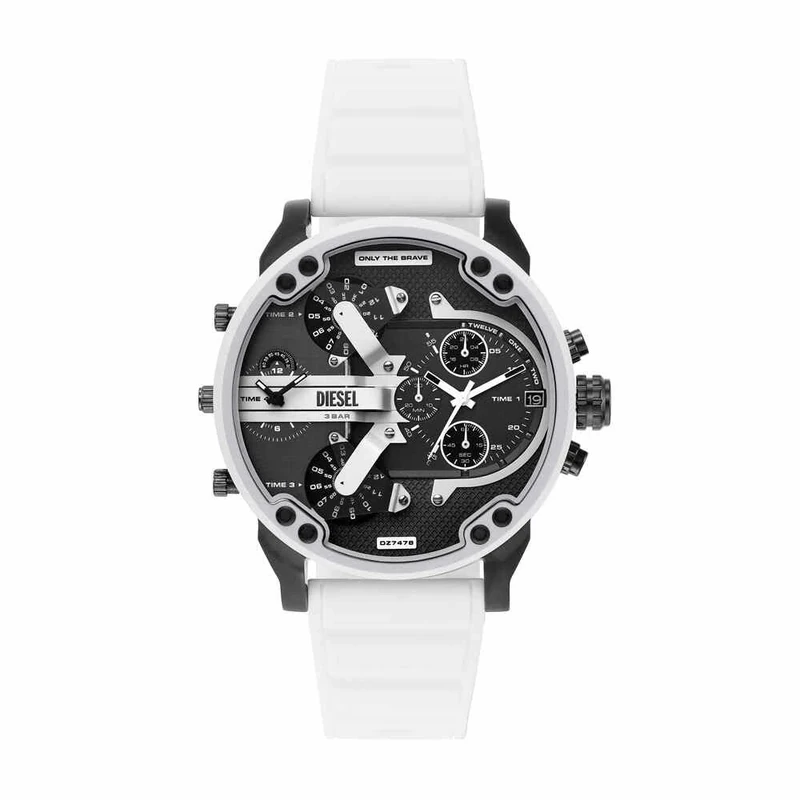 Diesel Watch for Men Mr. Daddy 2.0 Quartz/2 Hand movement 57mm case size with a Silicone strap DZ7478