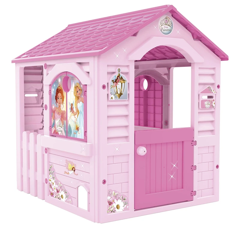 Chicos - Pink Princess Children's House, Suitable for Indoor and Outdoor, Includes Stickers to Decorate it, Made of Strong and Durable Plastic, Pink (89613)