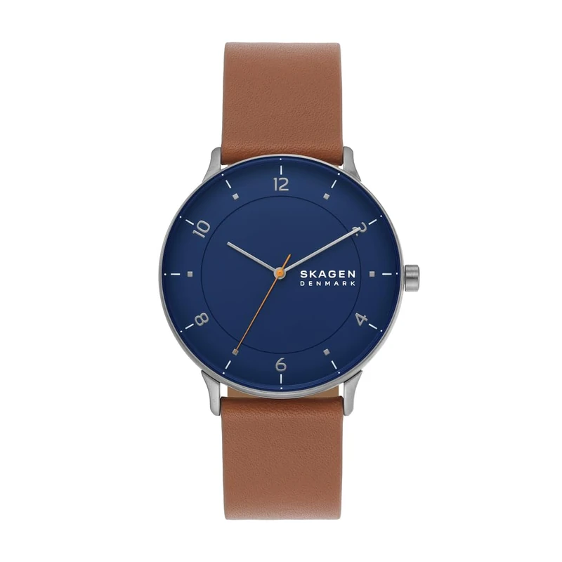 Skagen Watch for Men Riis Quartz/3 Hand movement 40mm case size with a Leather strap SKW6885