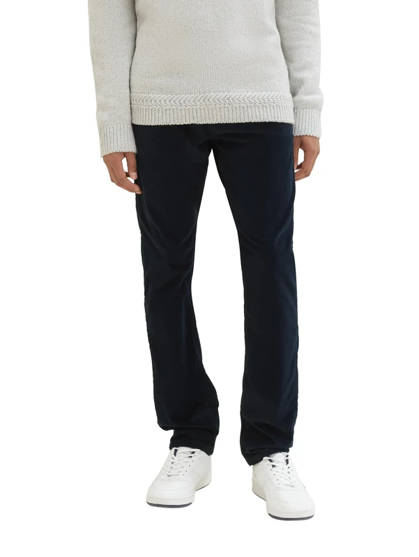 TOM TAILOR Men's Josh Regular Slim Fit Corduroy Trousers, 10668 - Sky Captain Blue, 30 W/32 L