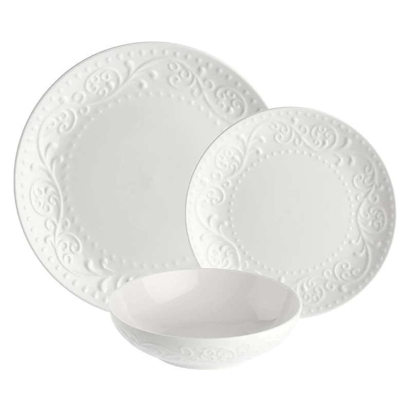 La PORCELLANA BIANCA – Set of 18 Plates Sognante