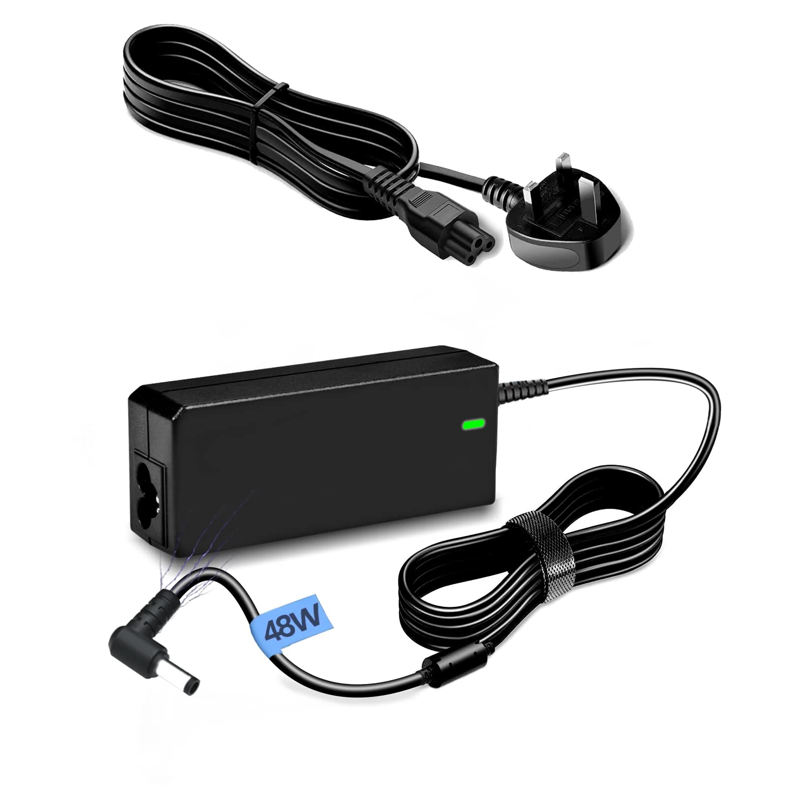 Yisbat 19V TV Monitor Power Cable Compatible with LG Electronics 32LF510B 28MT49S-PZ 32LH510B 27MP400 22MK600M 22MK400H 24MT40D 27GN950 27GP750 Electronics 19"20"22"23"24"27"29"34" Monitor