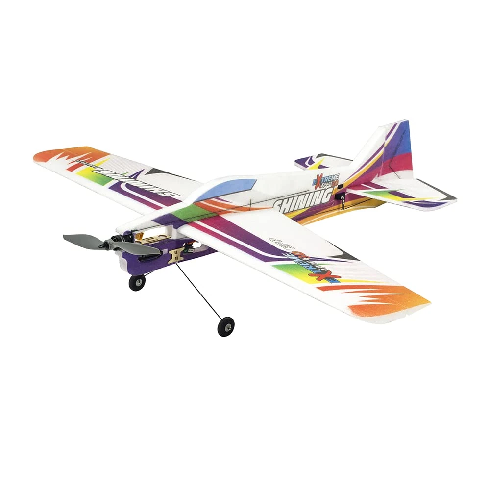 VilogaRC E08 Shining Model Airplane, 1000mm Wingspan Fixed Wing EPP Foam RC Plane Kit to Build, DIY Training Airplane for Adults (KIT+Motor+ESC+Servos)