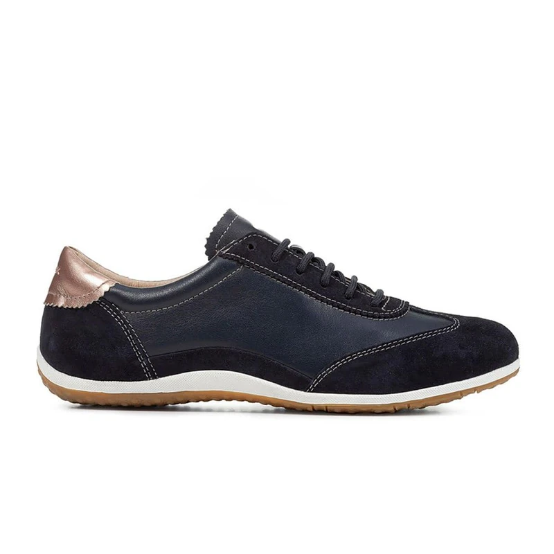 Geox Women's D Vega A Sneaker, Navy Blue, 3 UK