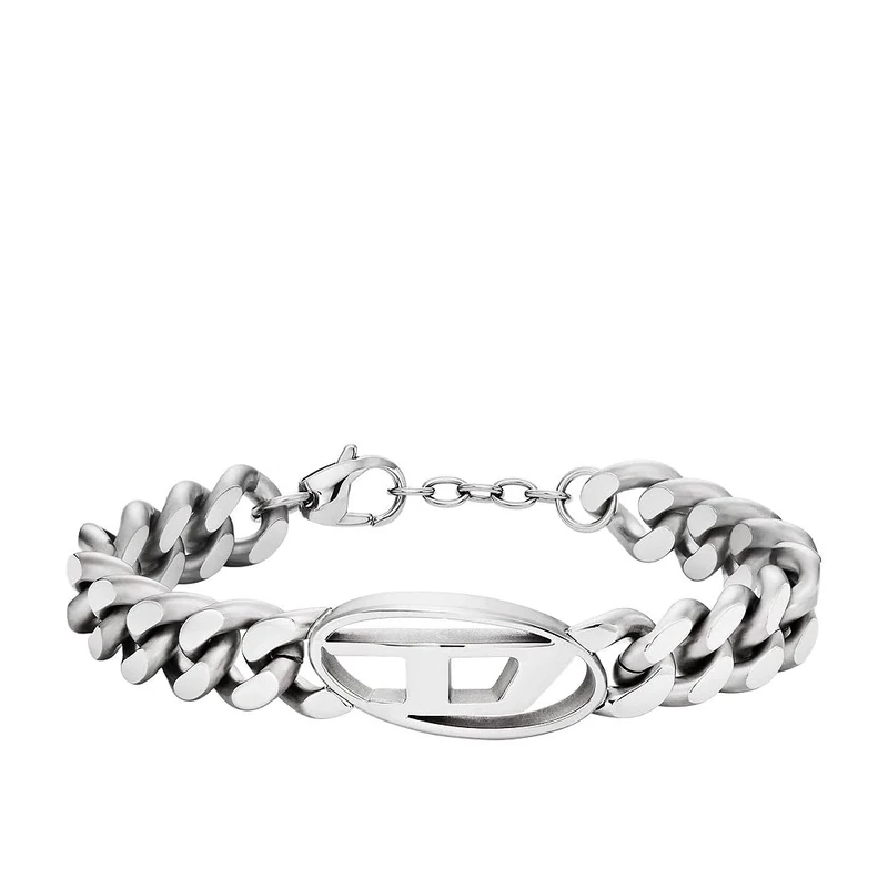 Diesel Bracelet for Men, Stainless Steel Chain Bracelet, Length: 198mm+18mm, Width: 32mm, Height: 15.5mm, DX1432040