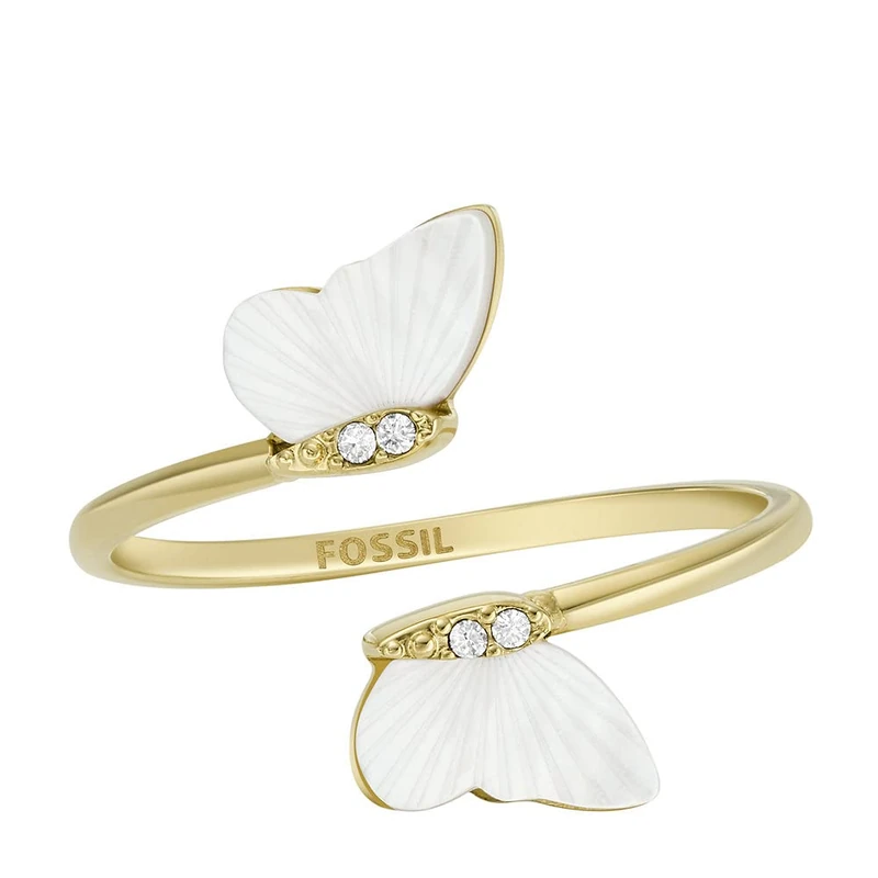 Fossil Women's Stainless Steel open Rings