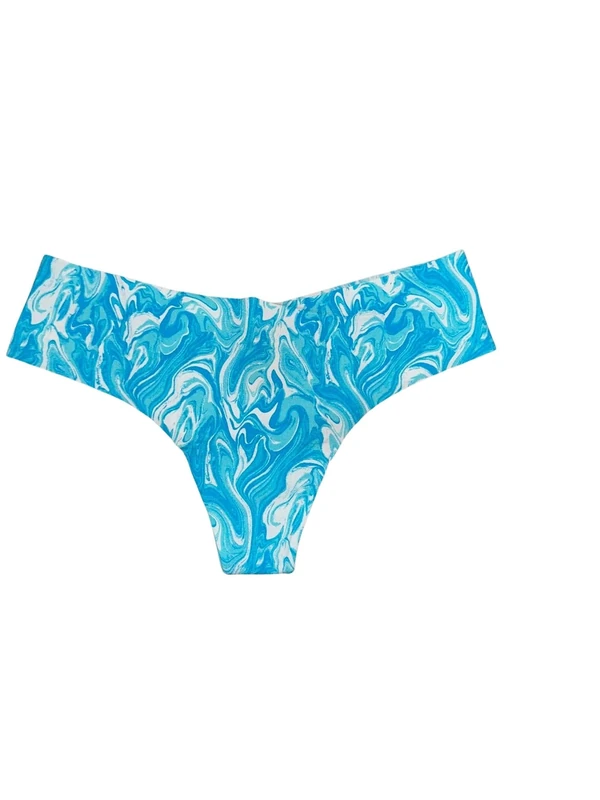 Victoria's Secret Pink No Show Thong Panty/Underwear Multicolor New, Multicolor, XXL