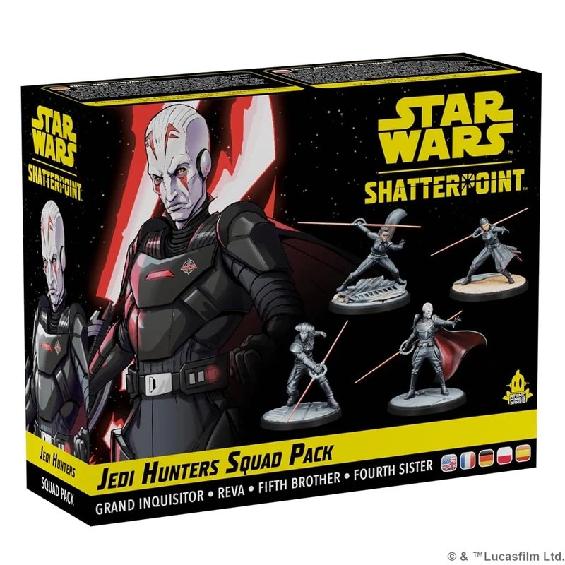 Atomic Mass Games | Star Wars Shatterpoint Jedi Hunters Squad Pack | Miniatures Expansion Featuring Grand Inquisitor Reva Fifth Brother And Fourth Sister | 2 Players | 90 Minute