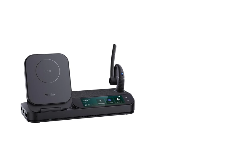 Yealink BH71-WORKSTATION écouteur/casque Sans fil Ecouteurs Bureau/Centre d'appels Bluetooth Socle de chargement Noir