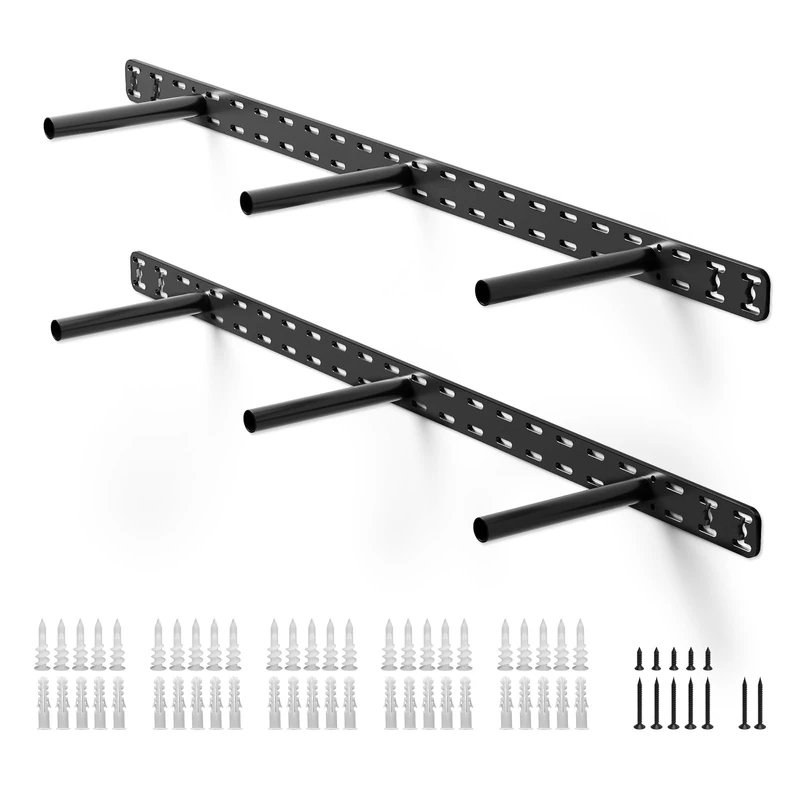 2pcs Floating Shelf Bracket Heavy Duty Hidden Metal Brackets for Shelf,Invisible Shelves Hardware Without Jig (34" x 8" x 1.5" Without Tools)