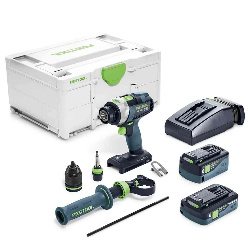 Festool Taladro atornillador de percusión a batería TPC 18/4 5,0/4,0 I-Plus