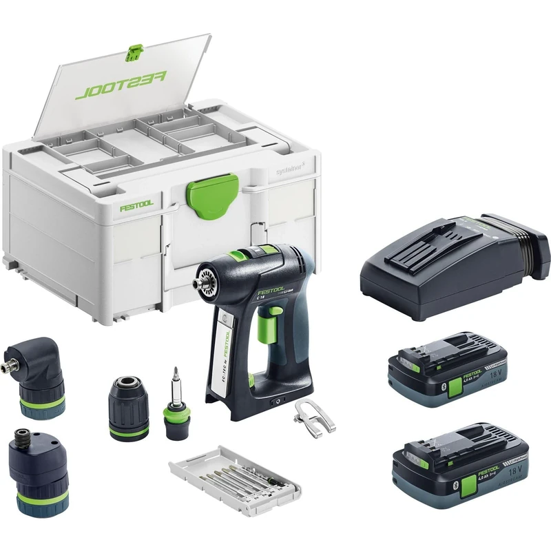 Festool Taladro atornillador a batería C 18 HPC 4,0 I-Set