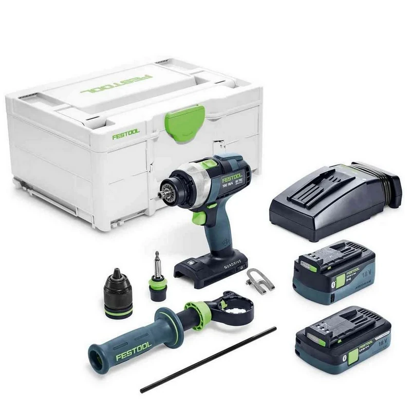 Festool Taladro atornillador a batería TDC 18/4 5,0/4,0 I-Plus