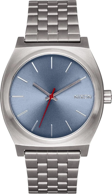 Nixon A045-5160-00 Men's Analogue Quartz Watch with Stainless Steel Strap, Light Grey/Light Blue. - Image 1