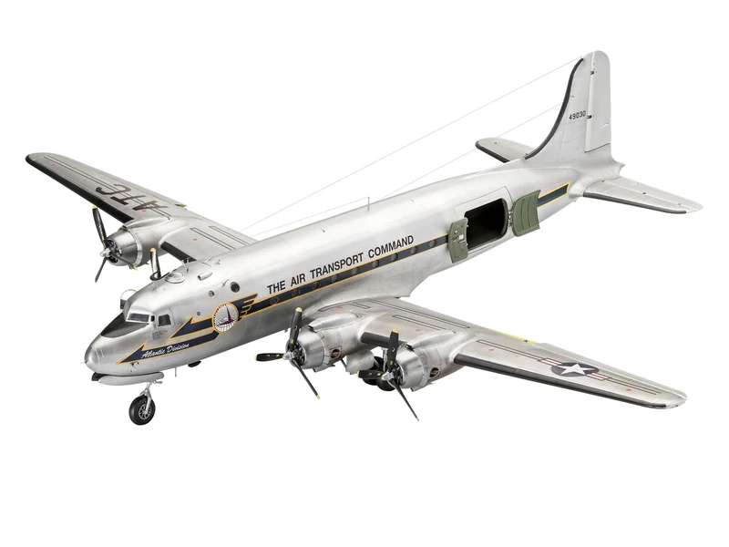 Revell Gift Set 05652 75th Anniversary Berlin Airlift 1:72 Scale Unbuilt Plastic Model Kit with Contacta Professional Glue, Paintbrush, Poster & Selected Aqua Color Paints
