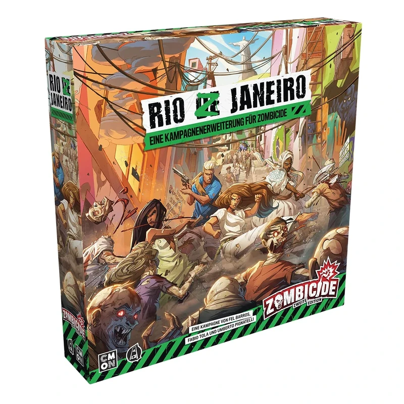 CMON, Zombicide 2nd Edition - Rio Z Janeiro Expansion, Connoisseur Game, Dungeon Crawler, 1-6 Players, Ages 14+, 60 Minutes, German, Multicoloured, Multicoloured