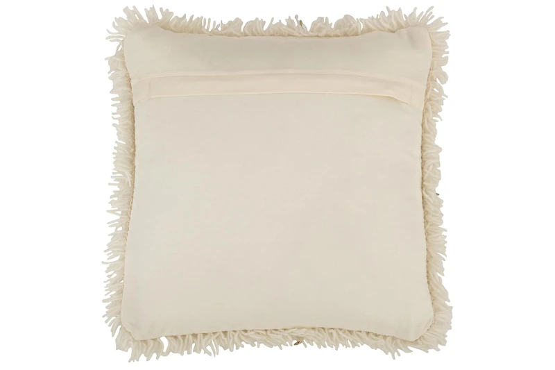 Jolipa Cushion Square Pearl Cotton White/Gold