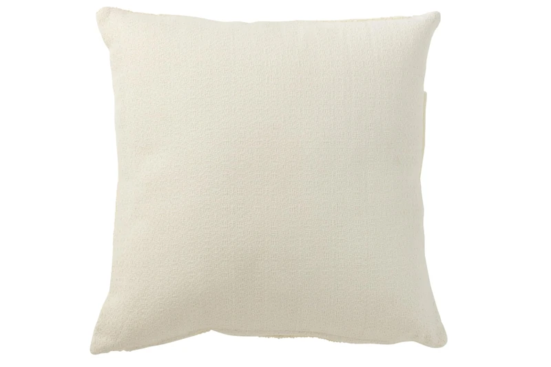 Jolipa GEO Textile Cushion White/Light Yellow