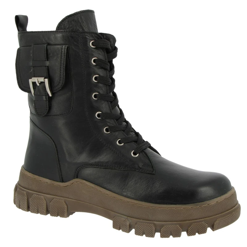 Andrea Conti Women's Lace-Up Ankle Boots, Black, 39 EU, black, 7 UK
