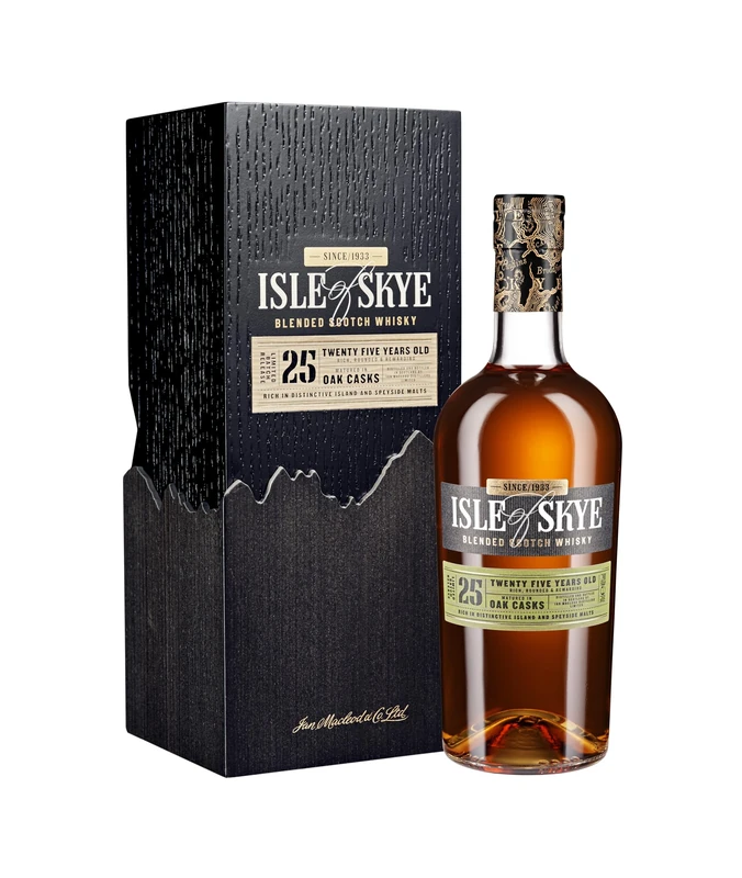 Isle of Skye 25 Year Old | Award-Winning Blended Scotch Whisky | 70cl 40% ABV | With Gift Box | Matured in Oak for 25 Years for Rich and Rounded Flavour | Ideal for Gifting