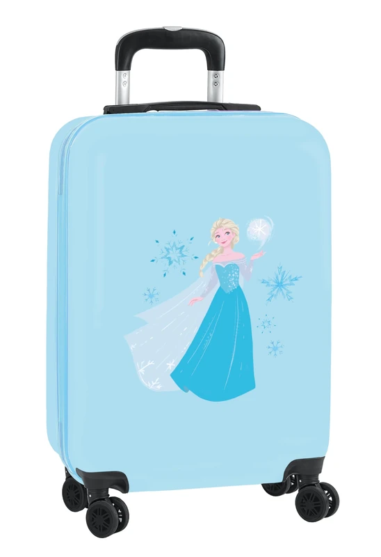 Frozen – Cabin Trolley 20 Inches, Suitcase with Wheels, Safety Lock, Lightweight, 34.5 x 20 x 55 cm, Lilac, Lilac, Estándar, Casual