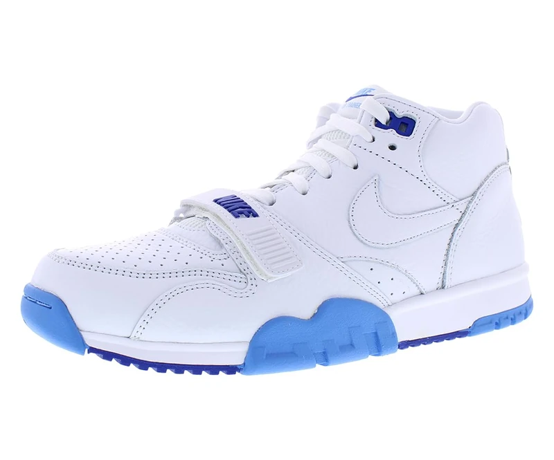 Nike Men's Air Trainer 1 Sneaker, White/University Bl, 7