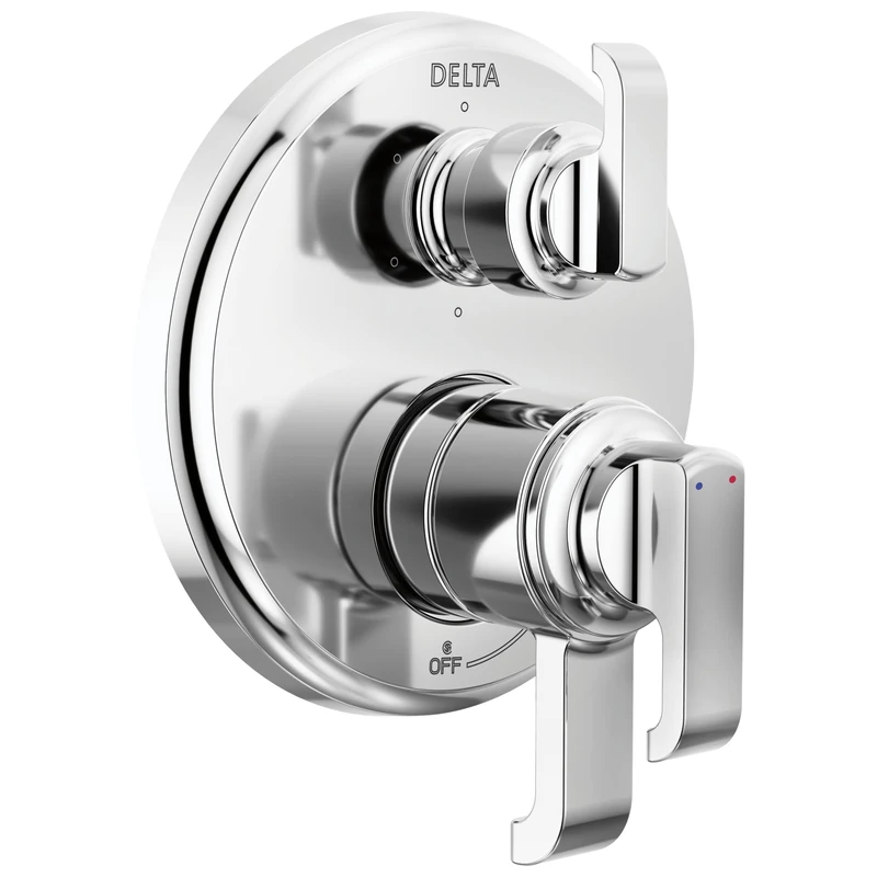 Delta T27989-PR Tetra Diverter Trim, Lumicoat Chrome