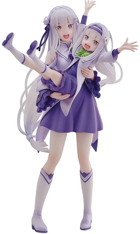 SEGA GOODS Re:Zero -Starting Life in Another World- Emilia & Childhood Emilia 1:7 Scale PVC Figure
