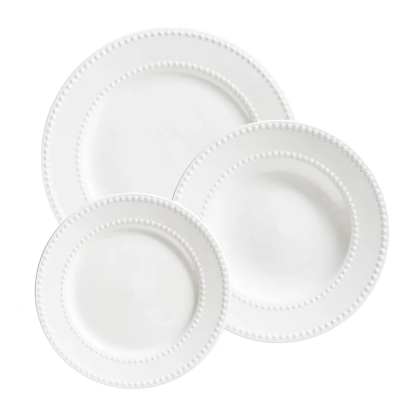 La PORCELLANA BIANCA - Set of 18 Plates (6 Seaters) Collina