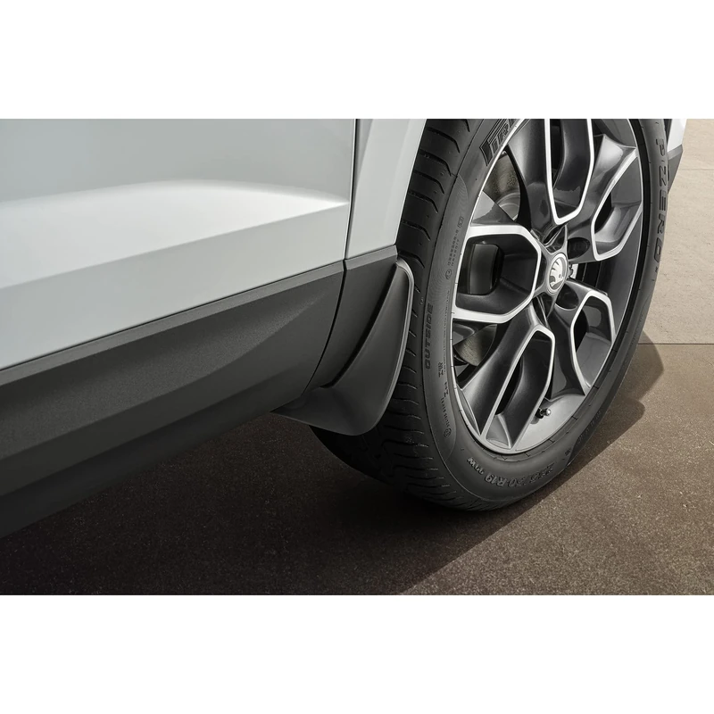 Skoda 57A075111A Front Mud Flaps Only For Vehicles Without Wheel Arch Wides, Not For Vehicles With Running Boards