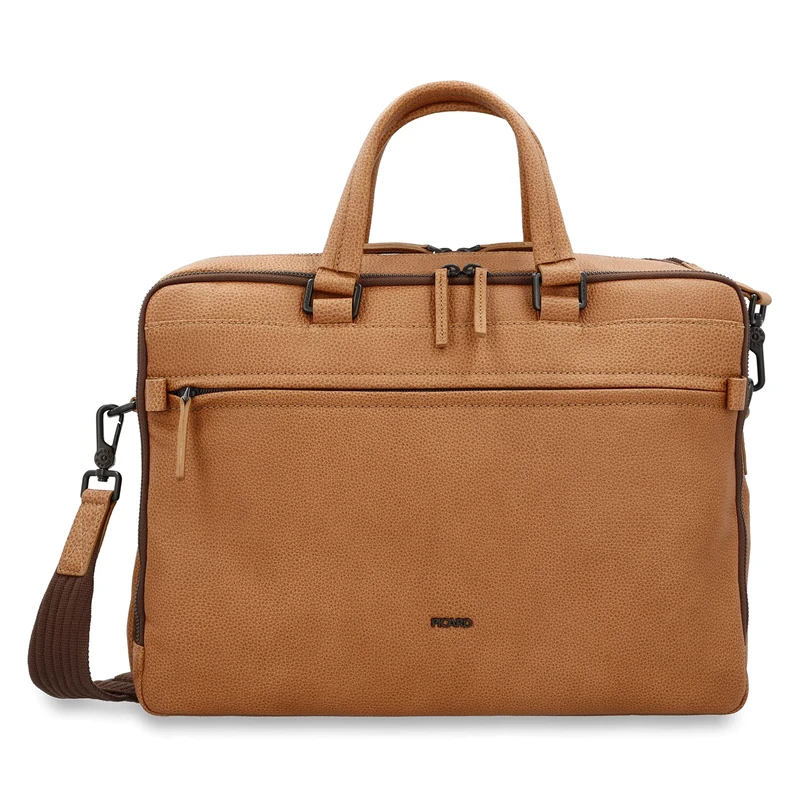 Picard Casual 54732W6210 Cognac Leather Briefcase 37.5 x 27 x 6 cm, Cognac, Briefcase