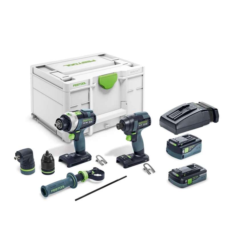 Festool Set de taladro atornillador y atornillador de impacto TID 18 5,0/4,0-Set TPC 18/4