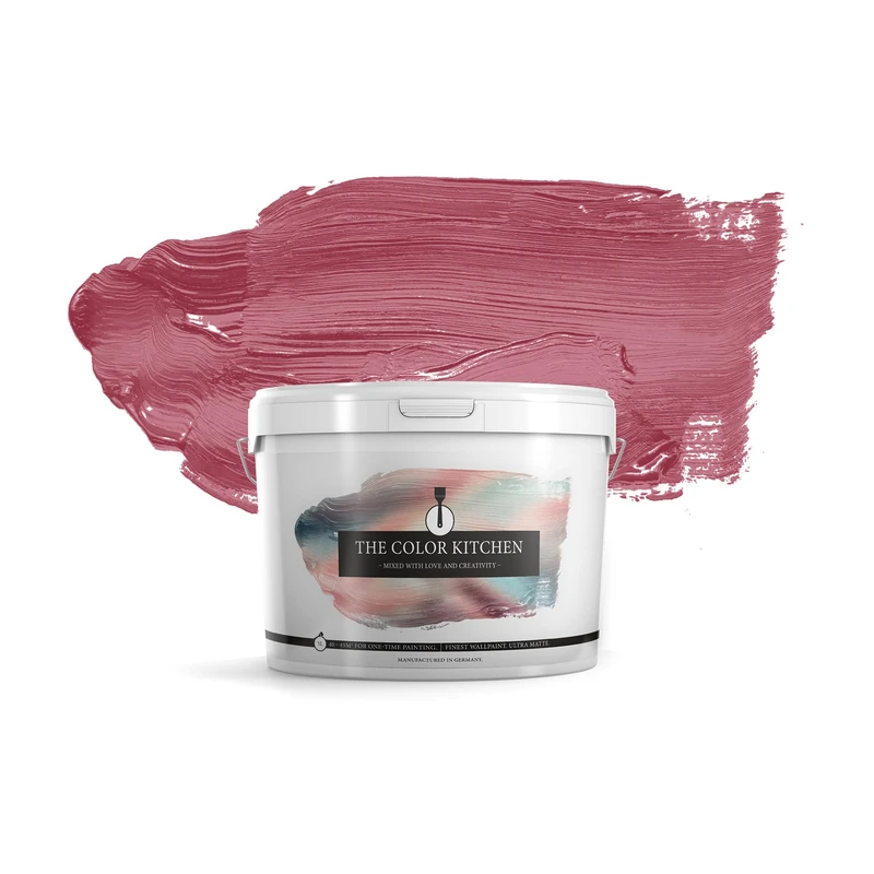 Livingwalls Wall Paint The Color Kitchen – Pink TCK7011 – 5 L – high opacity, matte, low-odor – interior paint, scrub-resistant