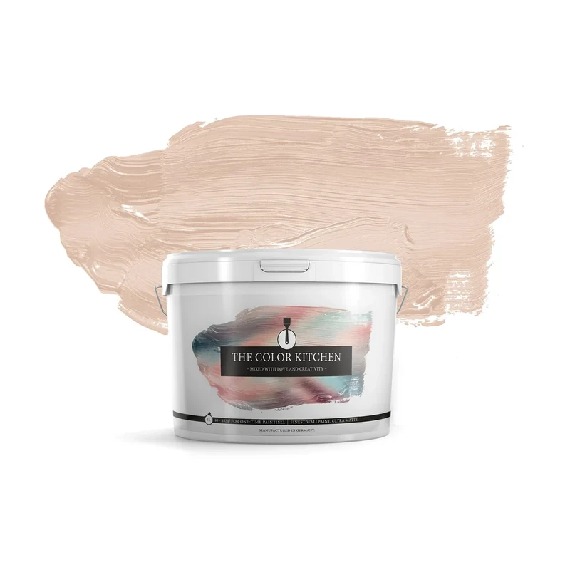 Livingwalls Wall Paint The Color Kitchen – Beige TCK7000 – 5 L – high opacity, matte, low-odor – interior paint, scrub-resistant