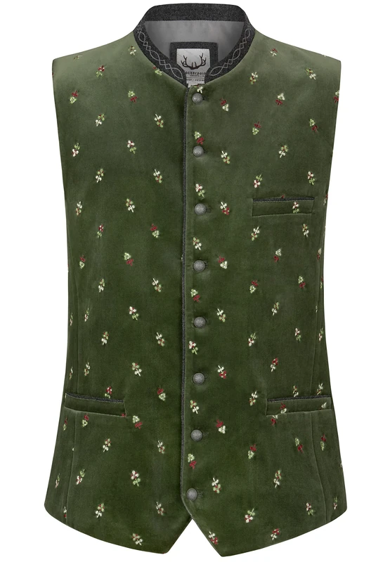 Stockerpoint Men's Vittorio Costume Vest, moss green, 50