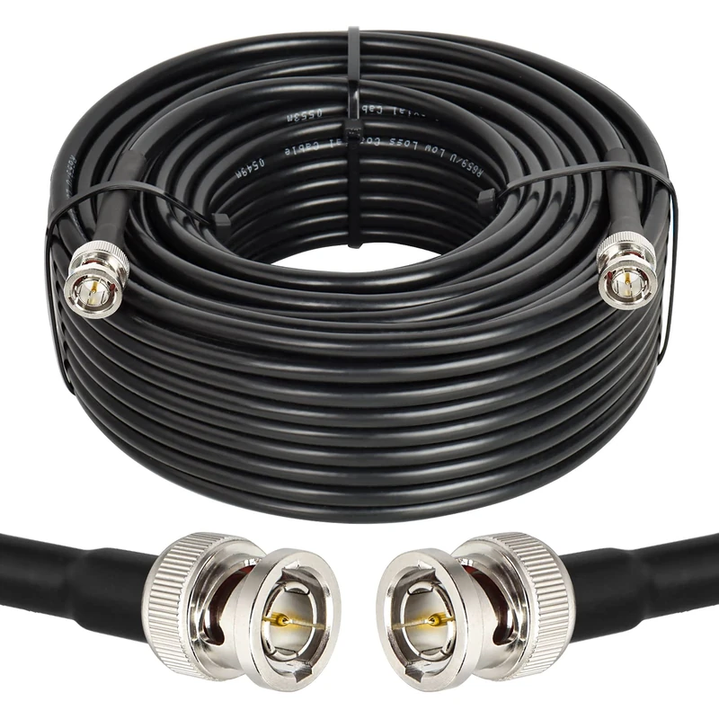 XRDS -RF 100FT SDI Cable, BNC Male Digital Video Cable 75 Ohm RG59 BNC Cables Supports HD-SDI/3G/6G-SDI/4K/8K - Image 1