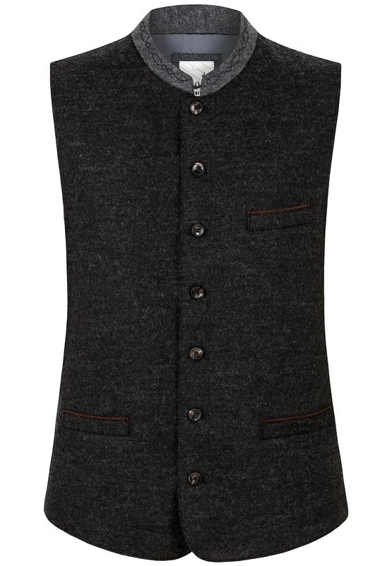 Stockerpoint Men's Jules Traditional Vest, Charcoal Grey, 38 - Image 1